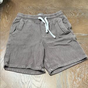 Casual Brown Drawstring Shorts